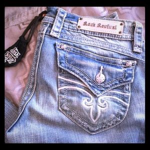 🎉HP🎉 NWOT Rock Revival Heather Straight Jeans